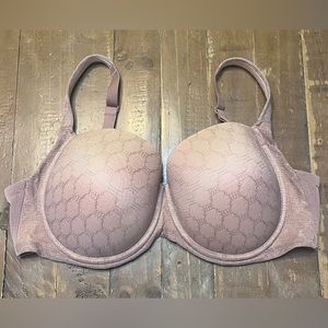 Soma Womens Stunning Support Geo Lace Full Coverage Bra 40D Purple Underwire